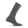 1 paire de chaussettes grise a motif