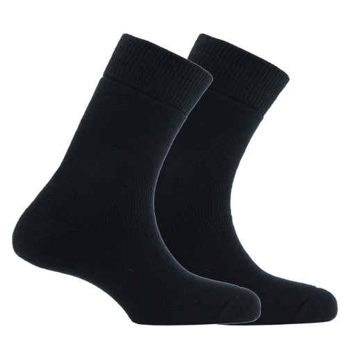 Lot de 2 paires de mi-chaussettes homme toute bouclette