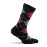 Mi-chaussettes enfant intarsia noir,gris.