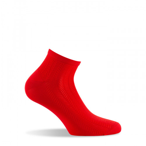Ultra-courtes fantaisies de maille fabriquées en France coloris rouge