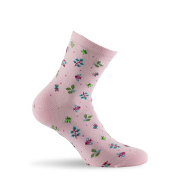 Socquettes femme coloris rose fabrication française